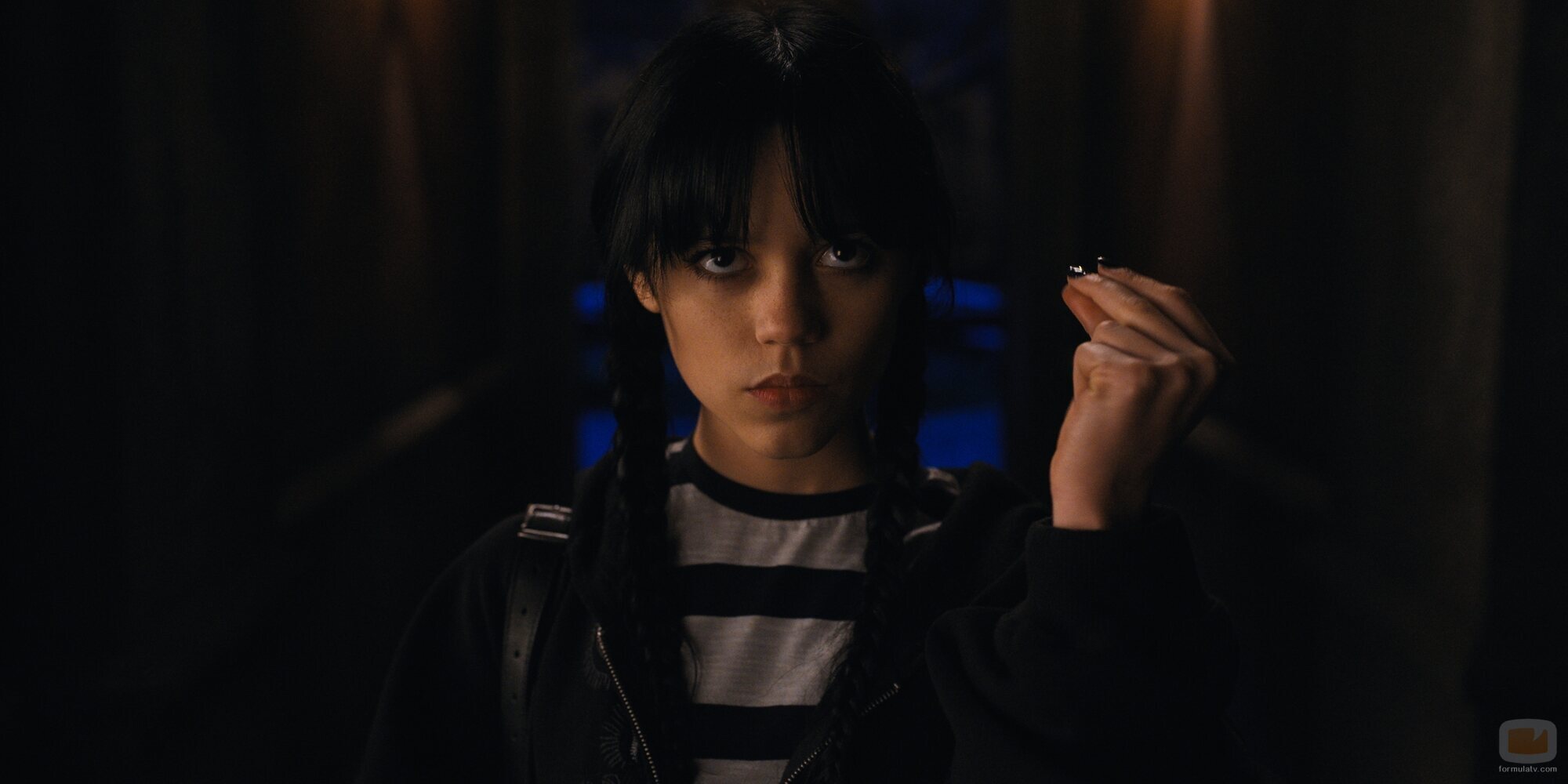 Jenna Ortega en el 1x02 de 'Miércoles'