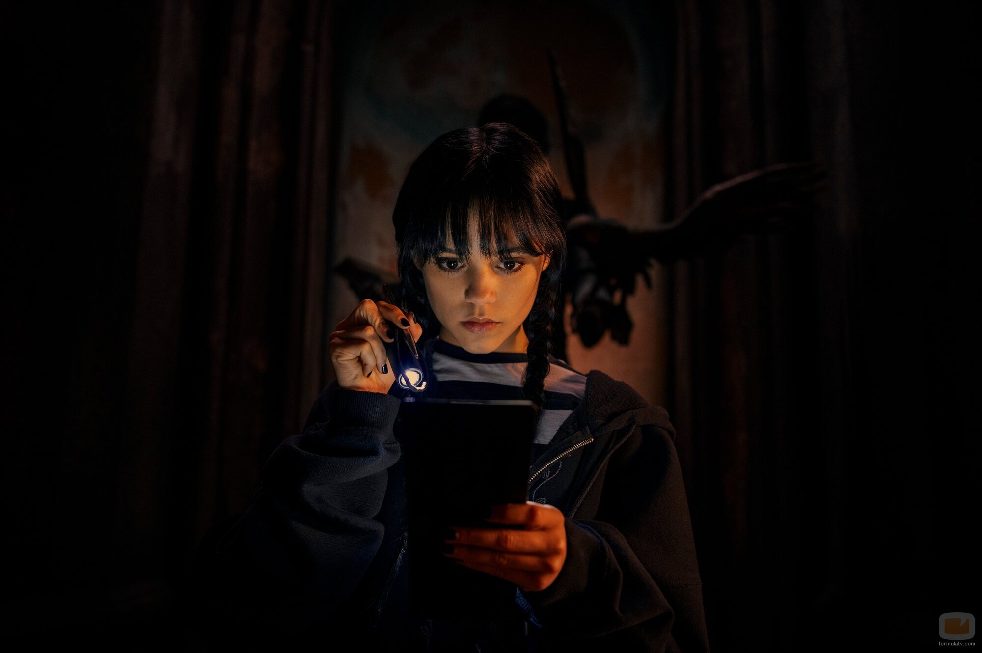 Jenna Ortega en 1x02 titulado 'La tristeza es solitaria' de 'Miércoles'