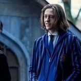 Percy Hynes White y Jenna Ortega en 1x04 titulado 'Qué noche la de ese día' de 'Miércoles'