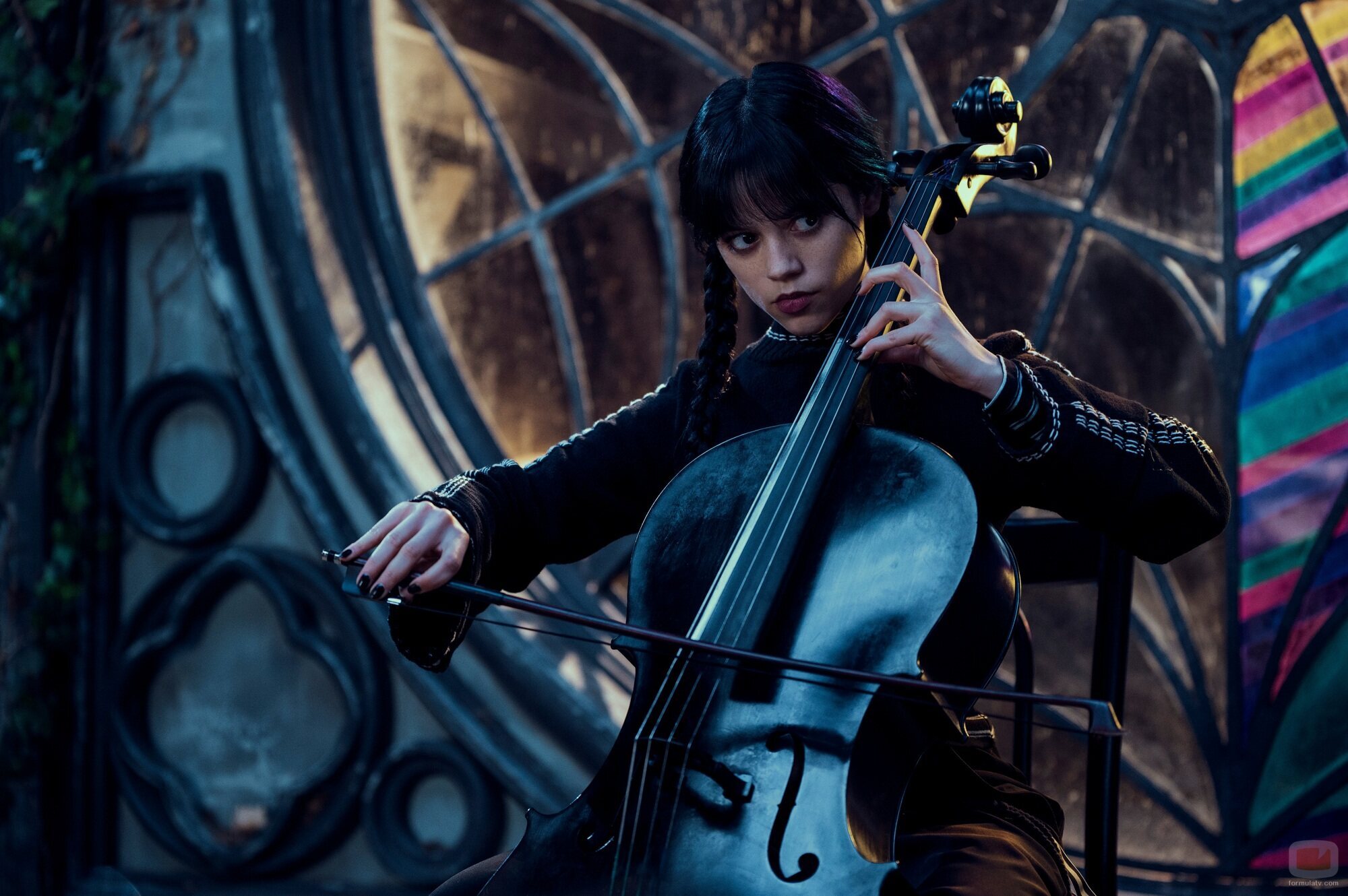 Jenna Ortega en el 1x05 de 'Miércoles'