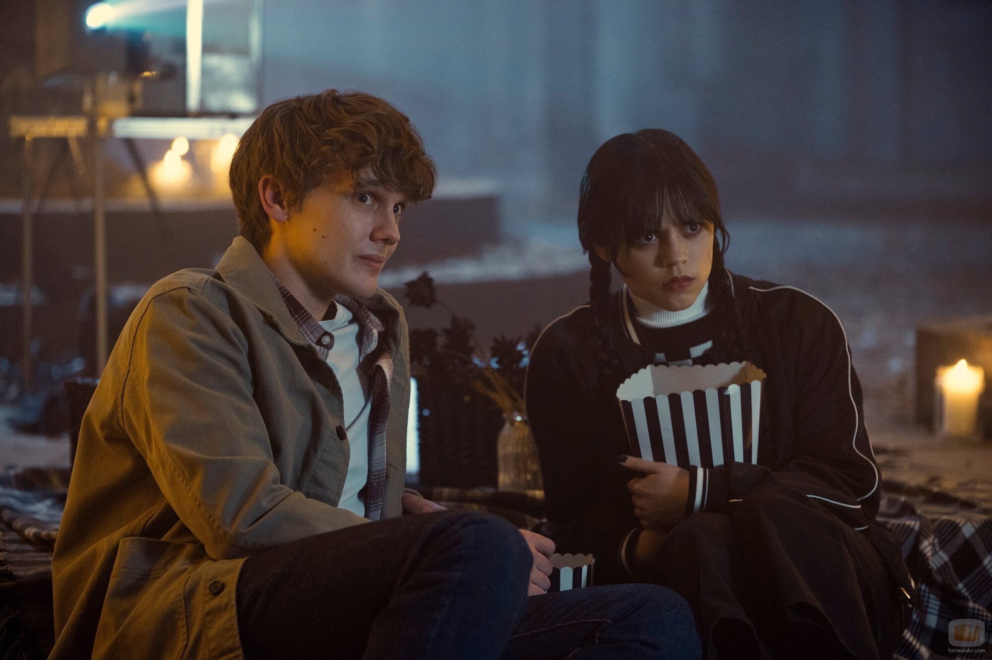 Jenna Ortega y Hunter Doohan en 1x07 titulado 'Qué triste que todavía no me conozcas' de 'Miércoles'