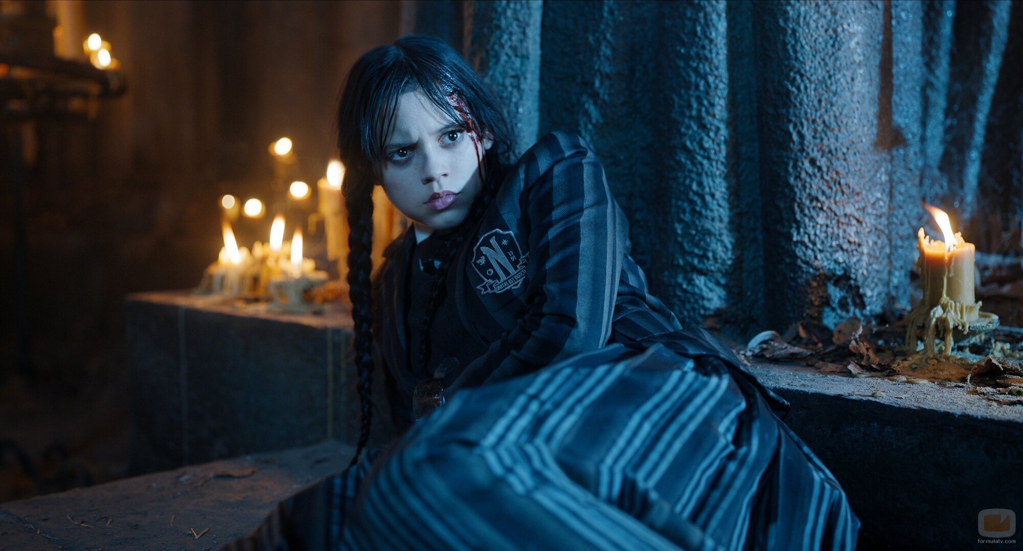 Imagen de Jenna Ortega en Capítulo 8 titulado 'Una bandada de tristeza' de 'Miércoles'