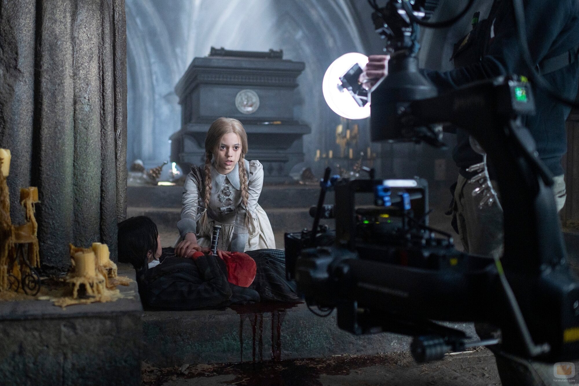 Jenna Ortega en el 1x08 de 'Miércoles'