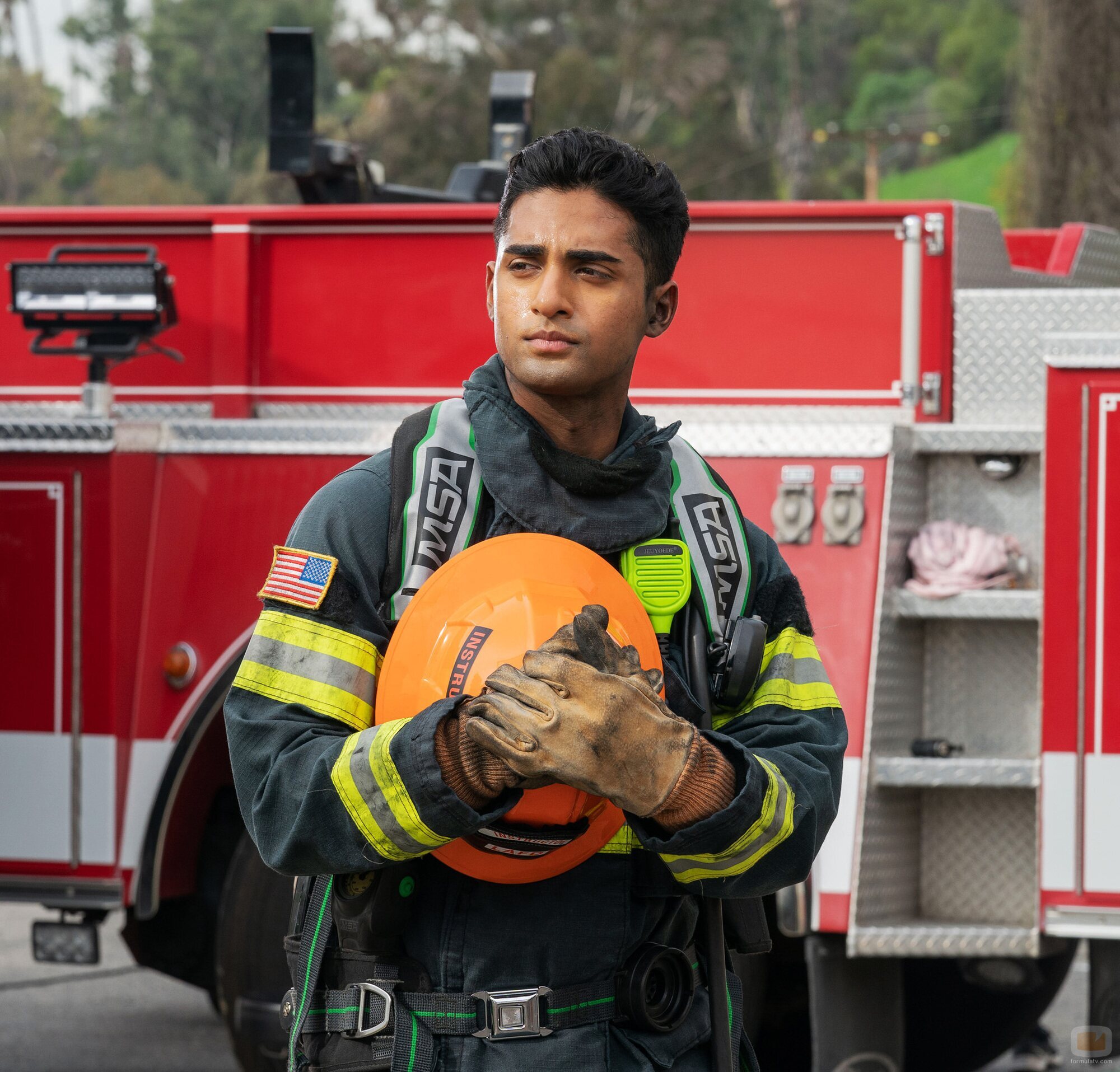 Anirudh Pisharody en 6x14 titulado 'Ansiedad de rendimiento' de '9-1-1'