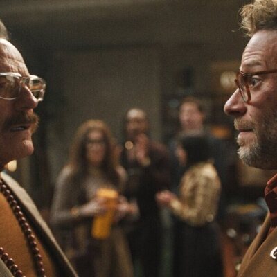 Bryan Cranston y Seth Rogen en el 1x01 de 'The Studio'