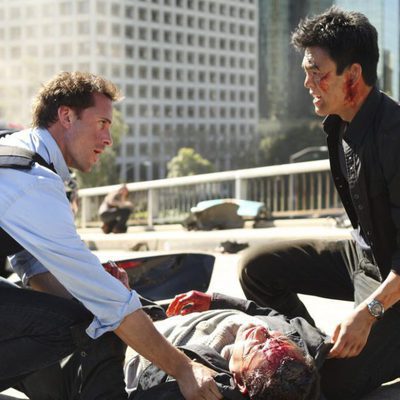 Accidente en el piloto 'Flash Forward'