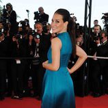 Evangeline Lilly en la alfombra roja de Cannes