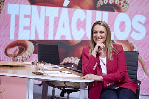 Carlota Corredera, en el plató de 'Tentáculos'