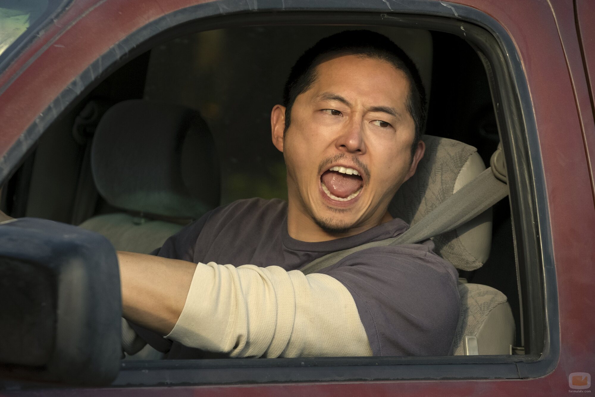 Steven Yeun en 'Los pájaros no cantan, gritan de dolor' de 'Beef'