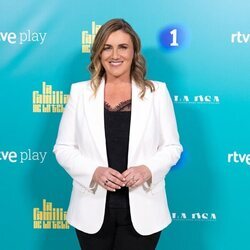 Carlota Corredera posa en la presentación de 'La familia de la tele'