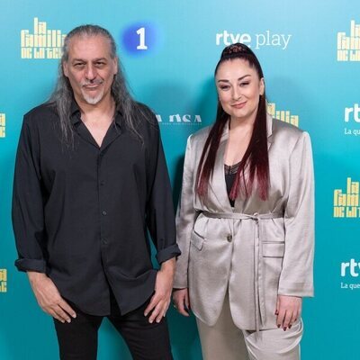 Camela posa en la presentación de 'La familia de la tele'