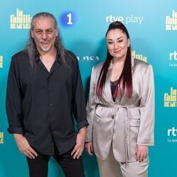 Camela posa en la presentación de 'La familia de la tele'