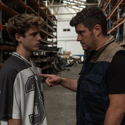 Xose Antonio Touriñán y Nuno Gallego en el 1x06 de 'Gangs of Galicia'