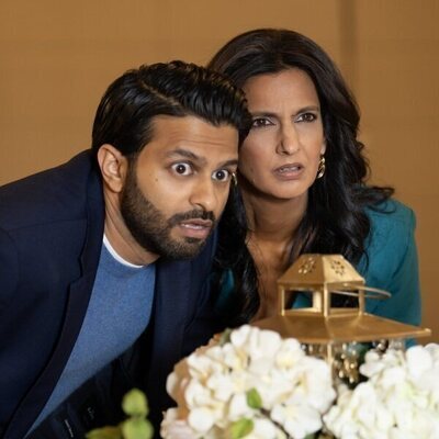 Poorna Jagannathan y Asif Ali en la temporada 1 y el capítulo 07 de 'Deli Boys'