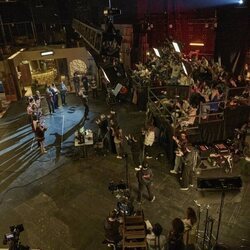 Rodaje con público de la película 'Aída y vuelta'
