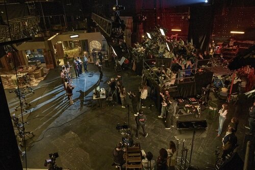 Rodaje con público de la película 'Aída y vuelta'