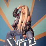 Lola Índigo posa para 'La Voz Kids' 