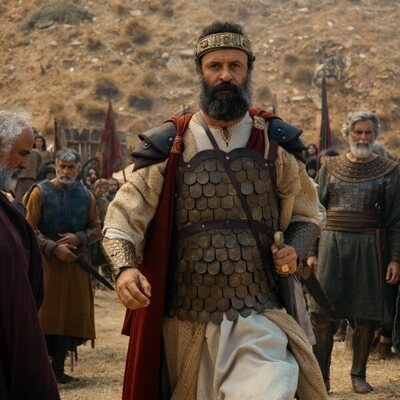 Oded Fehr y Ali Suliman en 1x07 titulado 'David y Goliat - Parte 1' de 'La casa de David'
