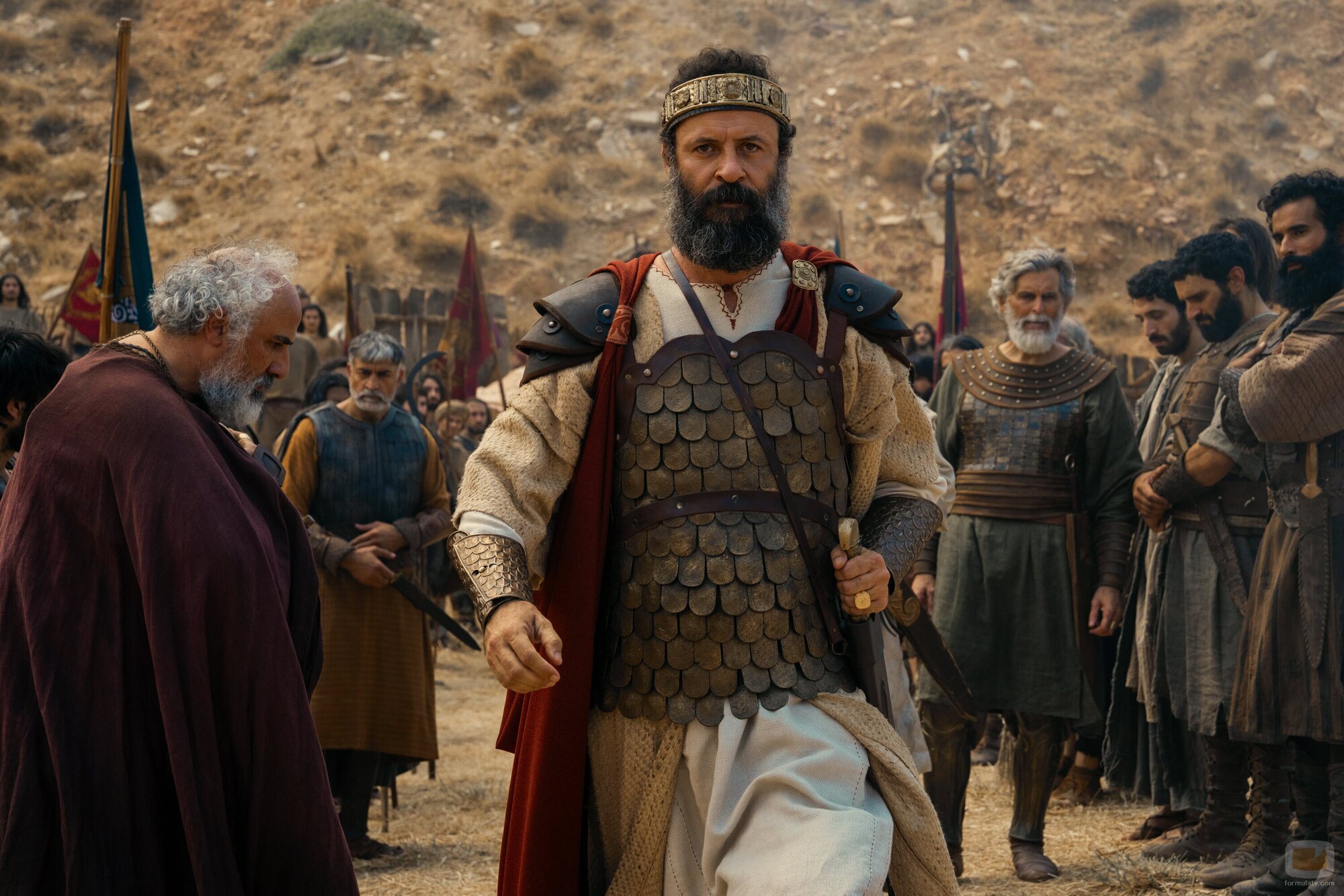 Oded Fehr y Ali Suliman en 1x07 titulado 'David y Goliat - Parte 1' de 'La casa de David'