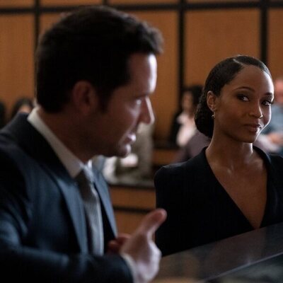 Yaya DaCosta y Manuel Garcia-Rulfo en el 'Acuerdos y estipulaciones' de 'The Lincoln Lawyer'