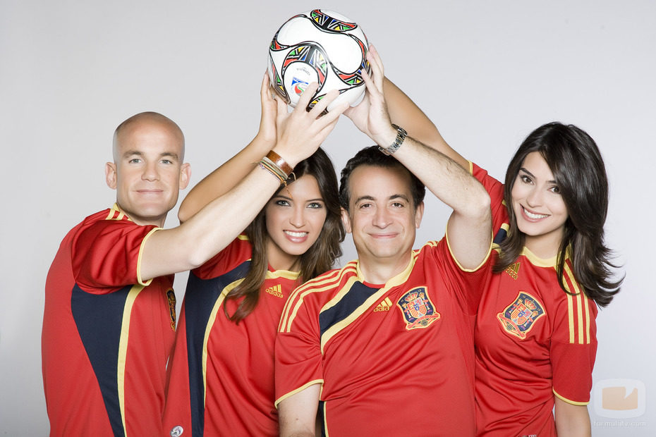 Sara Carbonero, Ramón Fuentes, J.J. Santos y Marta Fernández