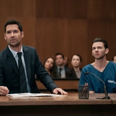 Devon Graye y Manuel Garcia-Rulfo en Capítulo 3 titulado 'Una relación improbable' de 'El abogado del Lincoln'