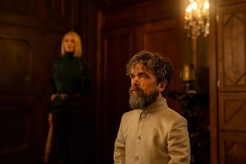 Uma Thurman y Peter Dinklage en 'Dexter: Resurrection'