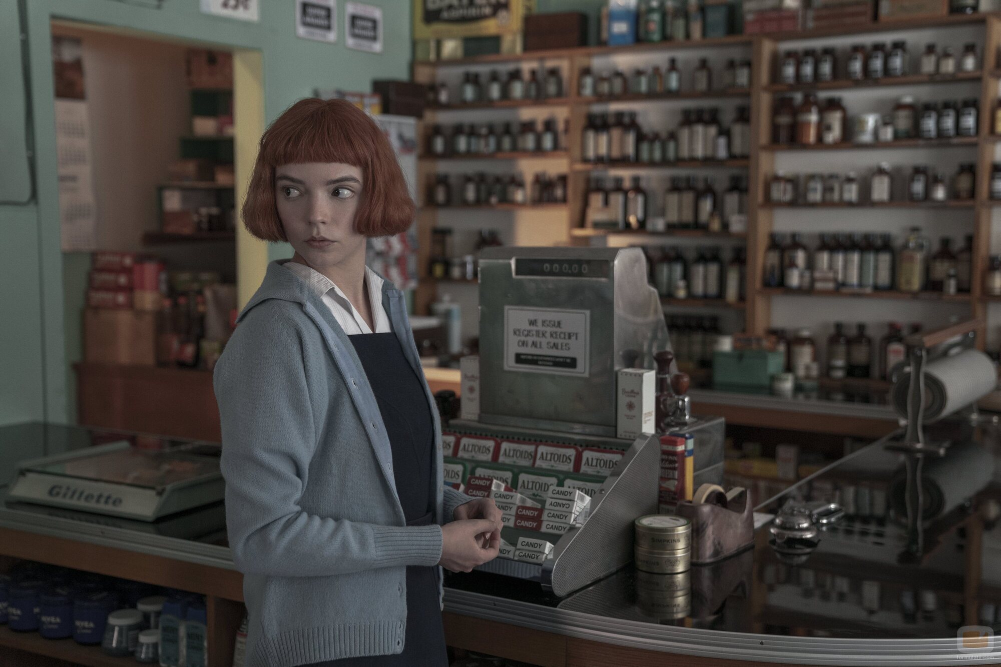 Anya Taylor-Joy en 1x02 'Intercambios' de 'Gambito de dama'