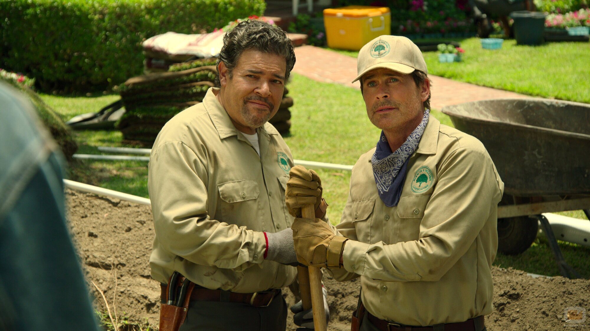 Rob Lowe y Frank Gallegos en 'Inestable' de 'Unstable'