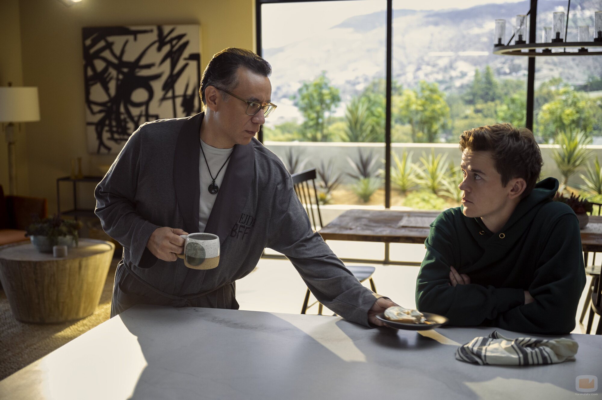 Fred Armisen y John Owen Lowe en Capítulo 7 titulado 'Burlas para principiantes' de 'Inestable'