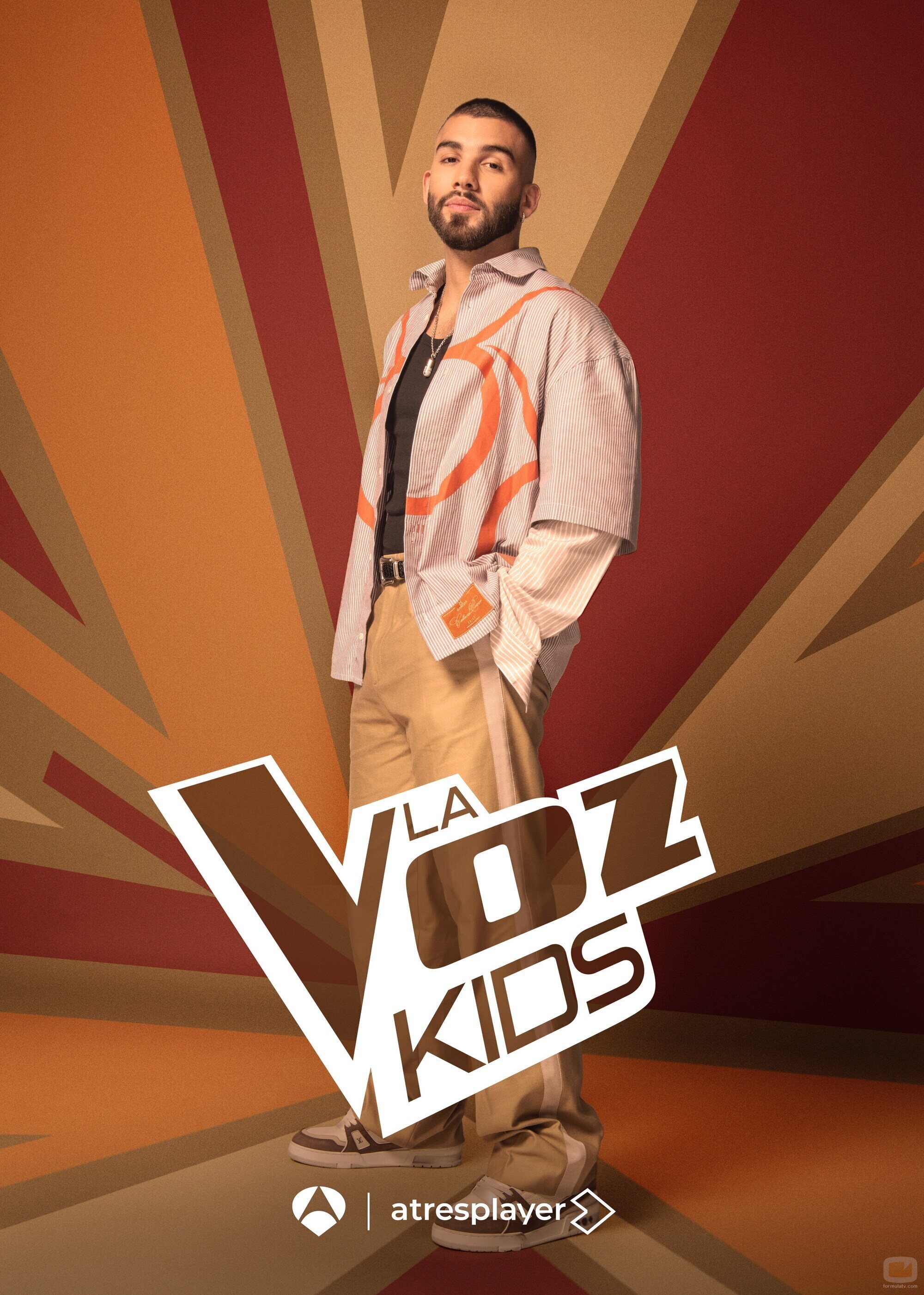 Manuel Turizo posa como coach en 'La Voz Kids 2025'