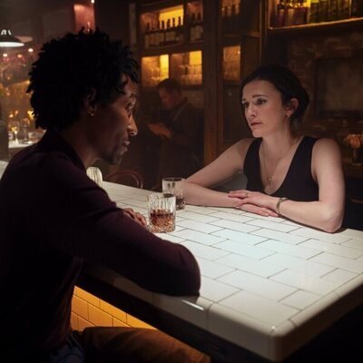 Charlotte Ritchie y Griffin Matthews en 5x04 'No, Maddie, Maddie, Maddie' de 'You'