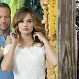 Dallas Roberts y Debby Ryan en el 1x01 de 'Insatiable'