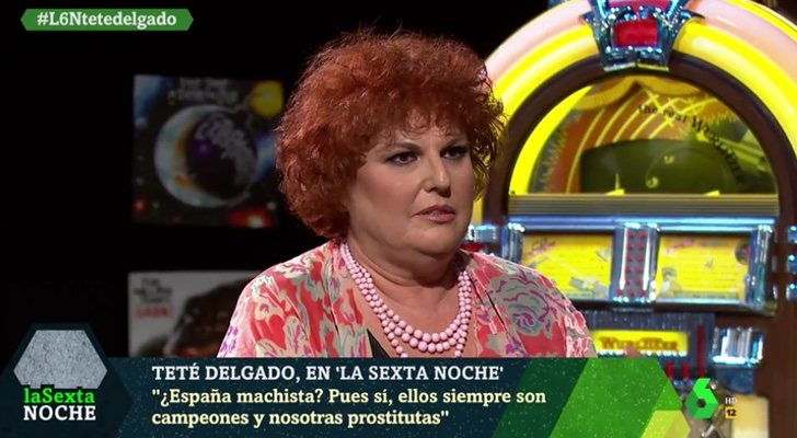 Teté Delgado opina sobre el machismo imperante en al sociedad española en 'laSexta noche'