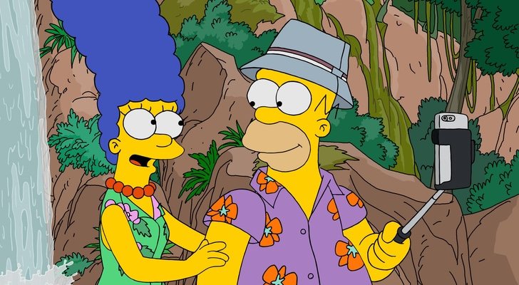 Marge y Homer en &#39;Los Simpson&#39;