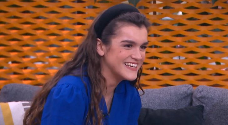Amaia Romero durante su visita a los concursantes de 'OT 2020'