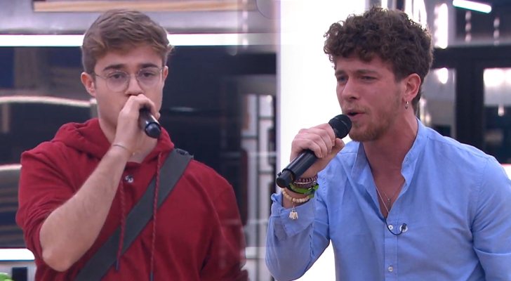 Los nominados Gèrard y Jesús en el primer pase de micros de la Gala 8 de &#39;OT 2020&#39;