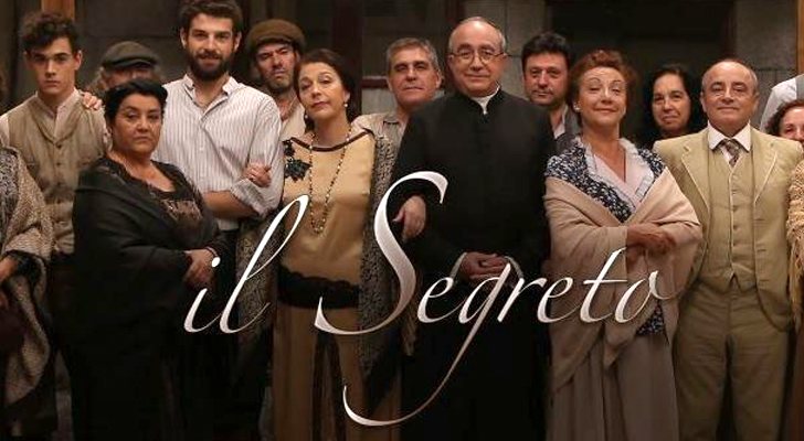 Imagen promocional de 'El secreto de Puente Viejo' con su título en italiano