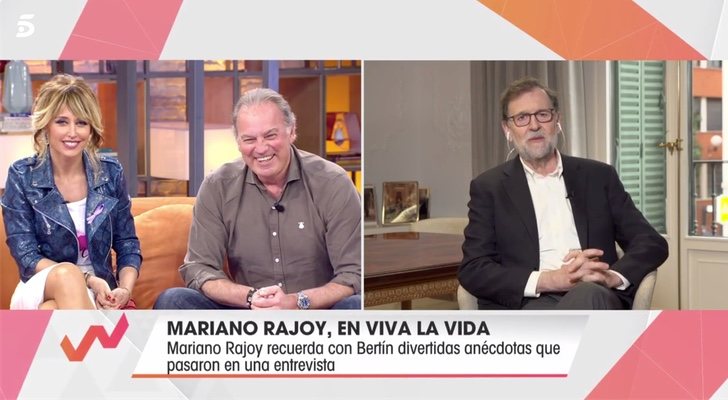 Mariano Rajoy entró en directo a 'Viva la vida' para sorprender a Bertín Osborne
