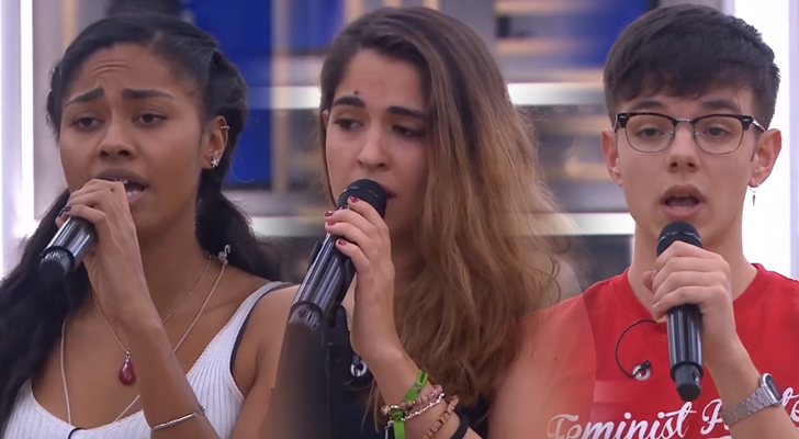 Nia, Anaju y Flavio en el primer pase de micros de la Gala 9 de &#39;OT 2020&#39;