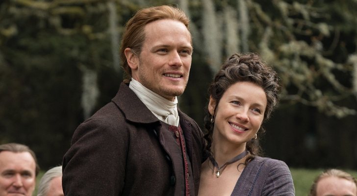 Sam Heughan y Caitriona Balfe, actores protagonistas de 'Outlander'