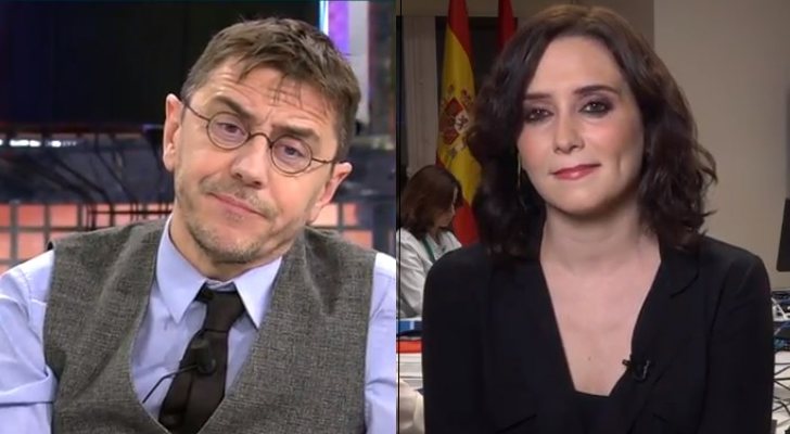 Juan Carlos Monedero e Isabel Diaz Ayuso en 'Sábado deluxe'