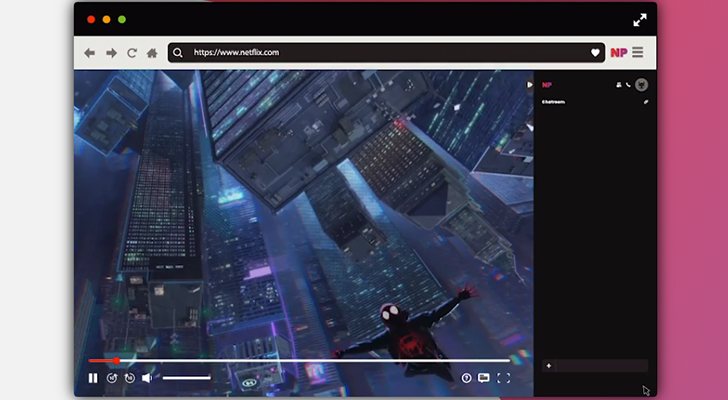 Interfaz de Netflix Party