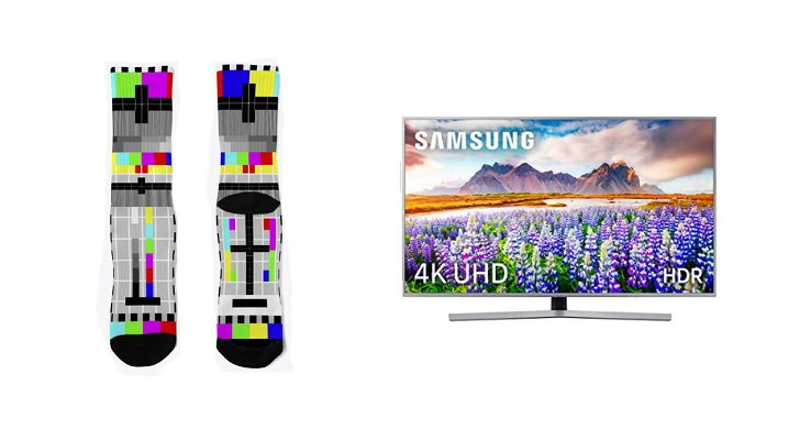 Calcetines y televisión