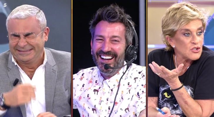 Jorge Javier Vázquez, David Valldeperas y Chelo García-Cortés, en 'Sálvame'