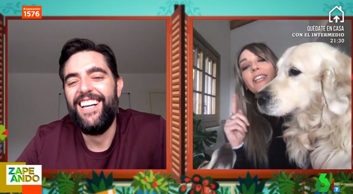 Anna Simón en la conexión en directo con Dani Mateo en &#39;Zapeando&#39;