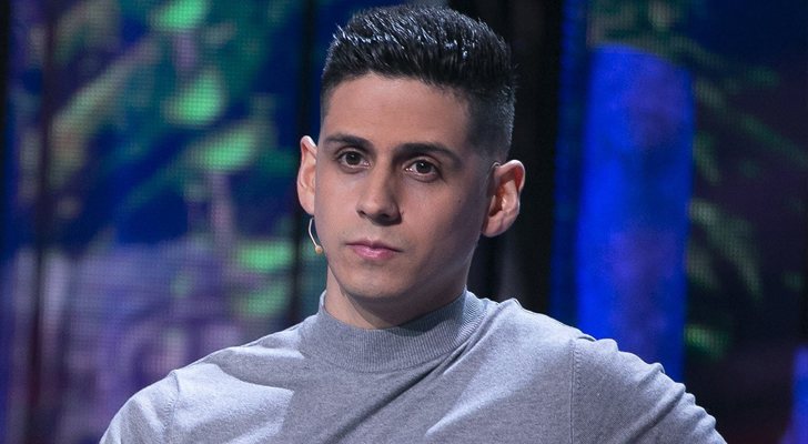 Christofer en el plató de 'Supervivientes'