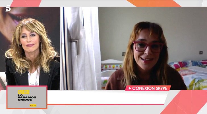 Toñi Moreno conecta en directo con &#39;Viva la vida&#39; para explicar cómo está viviendo el confinamiento junto a su hija