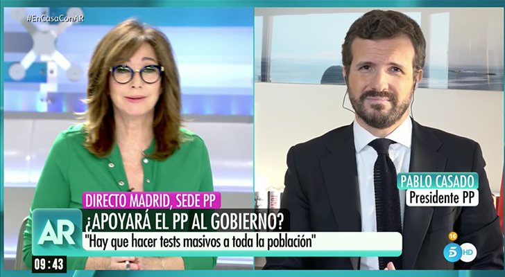 Pablo Casado en &#39;El programa de Ana Rosa&#39;