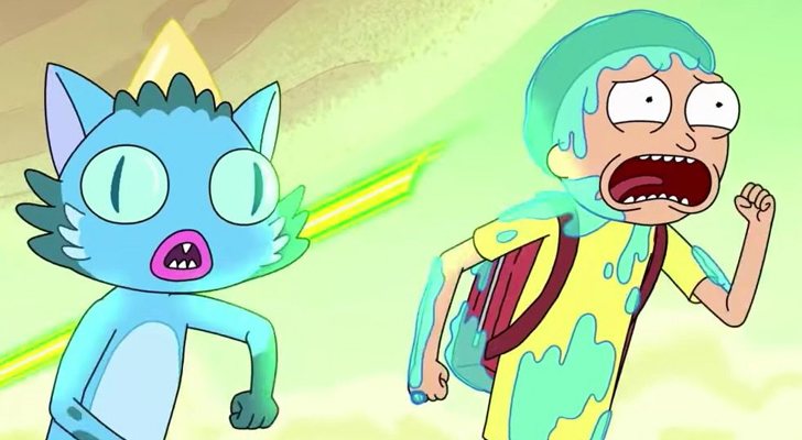 Morty huye despavorido en &#39;Rick y Morty&#39;